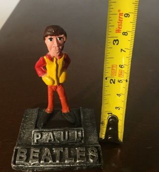 Painted Brazilian THE BEATLES Paul McCartney John Lennon Ringo Starr vintage old 7