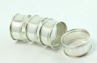 Set Of 4 Sterling Silver Reed & Barton Napkin Rings 2