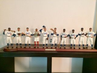 Rare 1955 Brooklyn Dodgers Team Danbury Display Snider Campanella Robinson