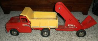 Vintage Pressed Steel Tonka Dump Truck And Sand Loader