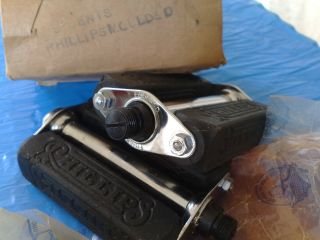 Vintage NOS Bicycle RALEIGH PHILLIPS Pedals Made in England boxed 3