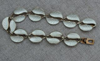 Vintage Sterling Silver Gold Wash Enamel Norway Bracelet 925 S DA David Andersen 3