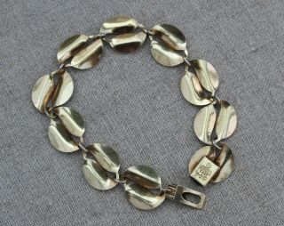 Vintage Sterling Silver Gold Wash Enamel Norway Bracelet 925 S DA David Andersen 4