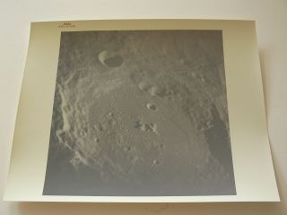 Apollo 13 Moon Lunar Surface A Kodak Paper 8x10 Red Serial Vintage Nasa Photo`