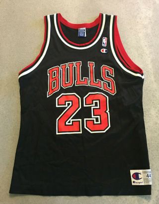 Vintage Michael Jordan Champion Chicago Bulls Nba Jersey 90s Size 44