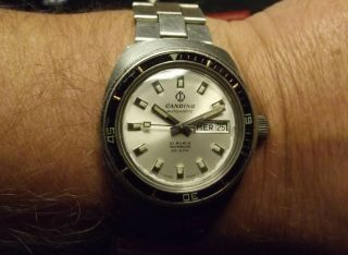 Rare Vintage Candino Divers 200 Mt - Automatic - All S.  Steel - Swiss Made