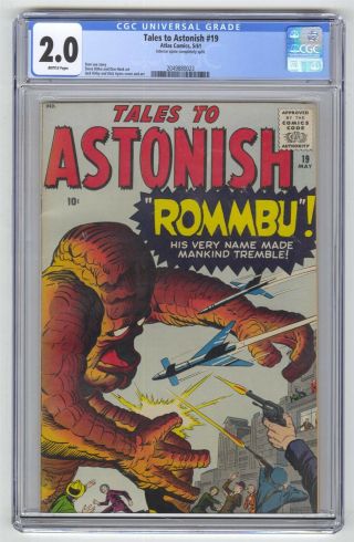 Tales To Astonish 19 Cgc 2.  0 Vintage Marvel Atlas Comic Pre - Hero Horror 10c