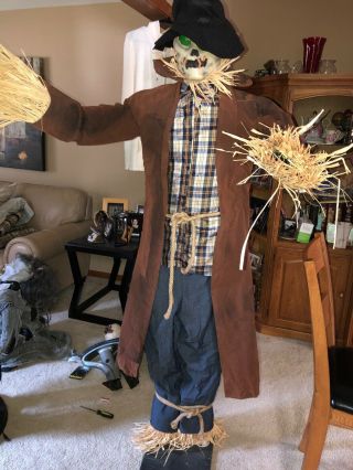 Rare Grandinroad Life Size Animated Gemmy Spirit Scarecrow Animatronic Halloween