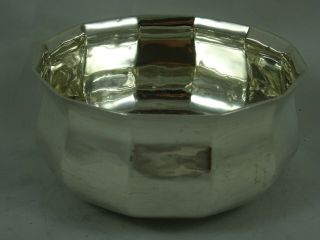 Quality Solid Silver Sugar / Sweet Bowl,  1907,  164gm