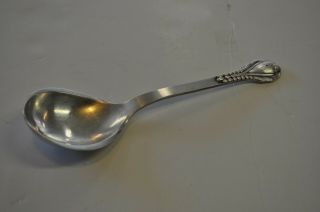 Evald Nielsen Number 3,  Jam/marmelade Spoon? In Hammered Silver 9in
