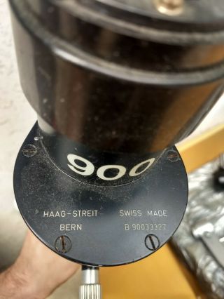 Vintage Hagg - streit Bren microscope swiss 4