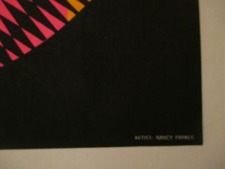 (3) - VINTAGE WESPAC1968 NANCY PARKER blacklight psychedelic POSTER 8
