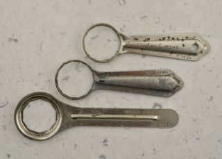 Vintage C1960s Universal Geneve Swiss 3 Piece Watch Caseback Wrench Tools Compax