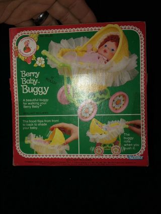 Vintage Kenner Strawberry Shortcake Berry Baby Buggy Rare 3