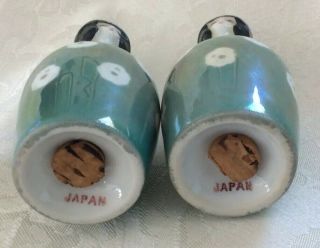 VTG HAND PAINTED NORITAKE LUSTER WARE Set: Tray,  Shakers,  Mustard Jar,  JAPAN 12