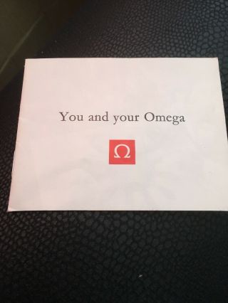 Vintage Omega Watch Booklet - You And Your Omega.  (15)