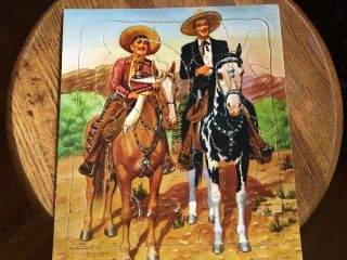 Cisco Kid And Pancho Tip Top Puzzle,  Tray Puzzle Vintage Western