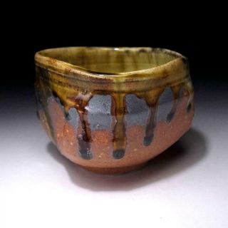 Vg2: Japanese Shigaraki Style Tea Bowl By Famous Potter,  Eichi Kato