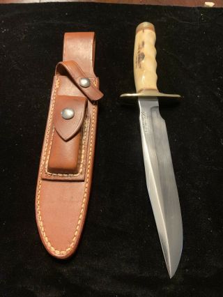 Randall Made Knives Vintage Model 1 - 7 With Johnson Roughback Sheath.