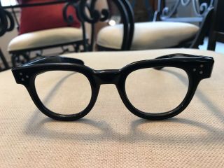 Vintage 50s Tart Fdr Style Thick Horn Rim Eyeglass Frames 44 - 24