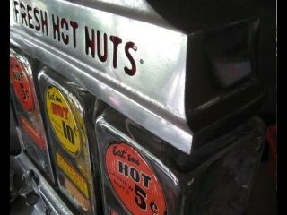 Vintage Challenger Hot Nut Vending Machine Orig EXC 4