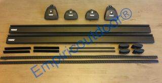 Rare Complete Thule Roof Rack For Porsche 911 (996/997) In Black.  Freeship