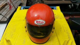 Vintage 1976 Bell Star Motorcycle Helmet Fullface