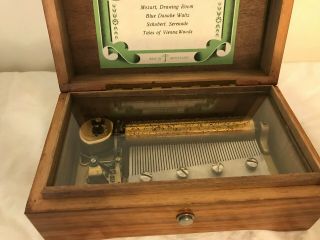 VINTAGE THORENS 4 SONG MUSIC BOX NO 30 SWITZERLAND 4