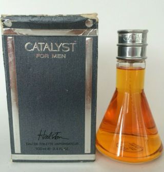 Catalyst By Halston Cologne For Men 3.  4 Oz /100ml Eau De Toilettes Spray Vintage