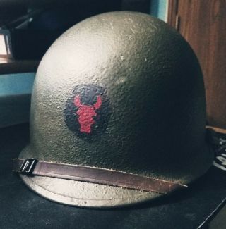 Wwii U.  S.  M1 Helmet W/ Capac Liner