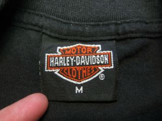 VTG 90s 1991 3D Emblem Harley Davidson Live to Ride Eagle 50/50 T - Shirt Medium M 6