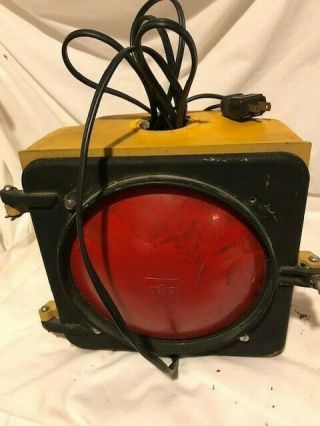 Vintage,  Authentic Eagle Signal Traffic Blinking Red Stop Light -