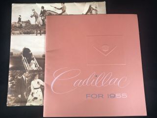 Vtg 1955 Cadillac Car Dealer Sales Brochure W/ Envelope