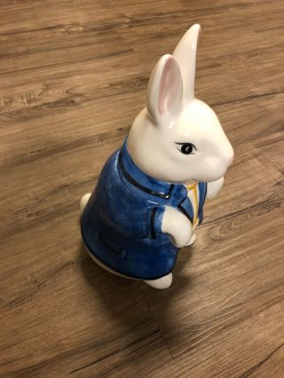 Vintage Alice In Wonderland White Rabbit Cookie Jar 2