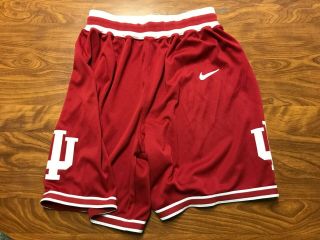Mens Vintage Authentic Nike Game Worn Indiana Hoosiers Basketball Shorts Size 38