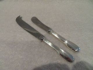 French Silverplate Butter Knife & Cheese Knife Christofle Cluny Dd13