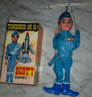 Vintage Cecil Coleman Thunderbirds Scott Tracy Puppet - Boxed Rare