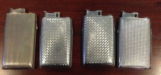 Four Vintage Art Deco Evans Lighters/Cigarette Cases 2