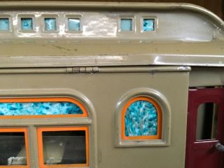 Lionel Standard Gauge 431 Diner Car with Rare Hinged Roof EX,  Mojave 5