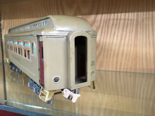 Lionel Standard Gauge 431 Diner Car with Rare Hinged Roof EX,  Mojave 7