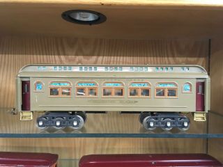 Lionel Standard Gauge 431 Diner Car with Rare Hinged Roof EX,  Mojave 8