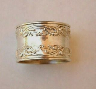 Vintage Gorham Sterling Silver Melrose Round Napkin Ring 1232 No Mono