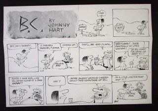 Rare B.  C.  Sunday Comic Strip By Johnny Hart 6/29/69