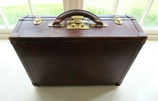 Dinoffer Attache / Overnight Case Brown Bridle Leather Briefcase Swaine