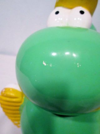Vtg Cookie Jar NERDS CANDY 1984 Green Willy Wonka Salesman Premium Advertising 7