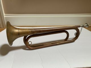 Vintage Rexcraft Brass Official Bugle Of The Boy Scouts Of America