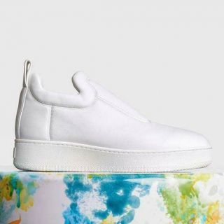 Celine Pull On Sneakers Flats Shoes White 42 Phoebe Philo Rare