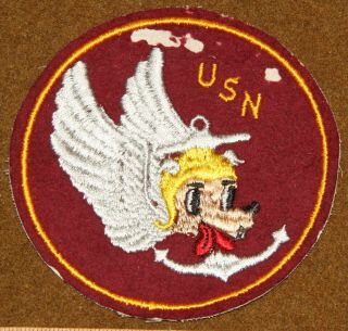 Post Wwii Us Navy Squadron Patch - Aircraft Carrier Catapult Unit Uss Leyte