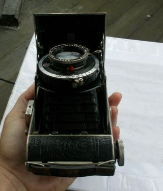 RARE Vintage Certo Sport Dolly Folding Camera Zenar Schneider Kreuznach NR 4