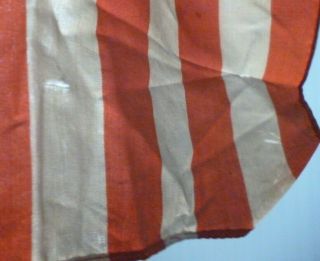 VERY RARE 1889 39 TUMBLING NOTCHED (SNOWFLAKE) STAR SILK FLAG CIVIL WAR VET 10